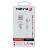 SWISSTEN datový kabel USB / USB-C 3.1, délka 1,5 m, (9mm)