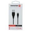 SWISSTEN datový kabel USB-A / USB-C 3.1, délka 1,5m (7mm)