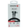 SWISSTEN textilní datový kabel Arcade USB-A / Lightning, délka 1,2 m
