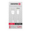 SWISSTEN datový kabel USB/Lightning 1,2 m, bílý (samoprodavač)