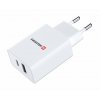 SWISSTEN síťový adaptér power delivery 30 W 1x USB-C + 1x USB