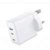 SWISSTEN Síťový adaptér GaN 2x USB-C + 1x USB 70W pro UK zásuvku