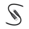 SWISSTEN datový kabel SOFT SILICONE, USB-C/USB-C, 60W, 1,5 m, černý