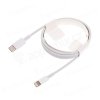 synchronizacni a nabijeci kabel usb c s lightning konektorem pro apple iphone ipad ipod bily 2m