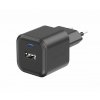 SWISSTEN Síťový adaptér GaN 1x USB-C 20W PD a 1x USB-A 18W QC (Barva Černá)