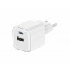 adapter GaN 35W USB C a USB A bily 1