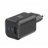 adapter GaN 2x USB C 65W PD a 1x USB A 18W QC cerny 1