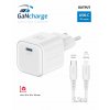 adapter GaN USB C 20W PD a kabel USB C:lightning bily 3