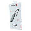 SWISSTEN USB-C hub 4-in-1 (4x USB 3.0) v hliníkovém pouzdře