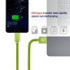 SWISSTEN datový kabel textile USB / USB-C 0,2 m