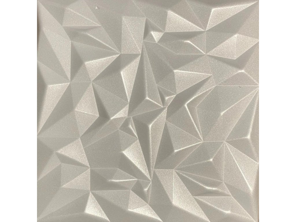 Stropní a stěnový panel 3D pyram bílá 50x50 cm (bal. 2m2)