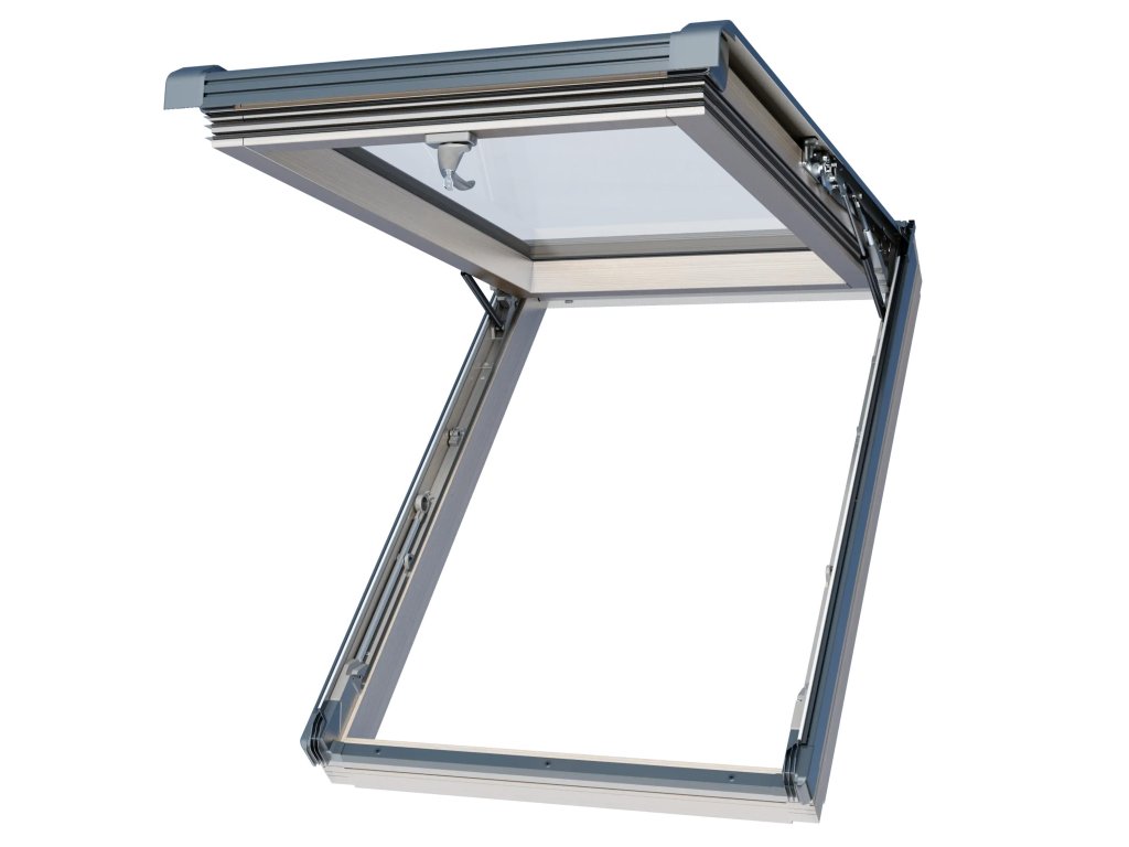 Střešní okno dřevěné  2sklo 66x98 výklopně-kyvné ISKV E2