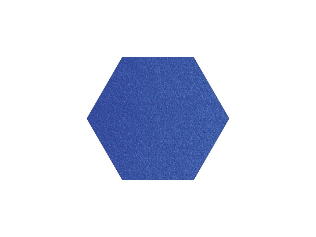 Panel nástěnný filcový hexagon 35x40 cm světle modrá