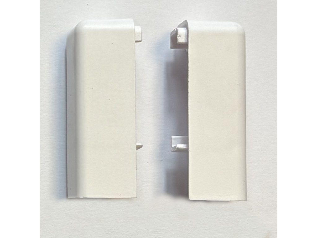 Roh OUT vnější Soklové lišty SPC RIGID White 2 ks