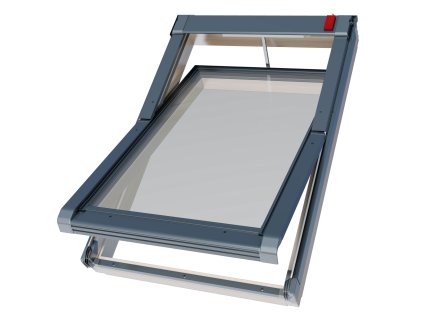 Střešní okno dřevěné  3sklo elektro ovl. Vypínačem 78x118 kyvné ISC2 I22