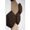 Čalouněný panel nástěnný Hexagon 6x15cm hnědá Luna 27