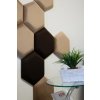 Čalouněný panel nástěnný Hexagon 6x15cm hnědá Luna 27