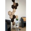 Čalouněný panel nástěnný Hexagon 6x15cm hnědá Luna 27