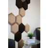 Čalouněný panel nástěnný Hexagon 6x15cm hnědá Luna 27