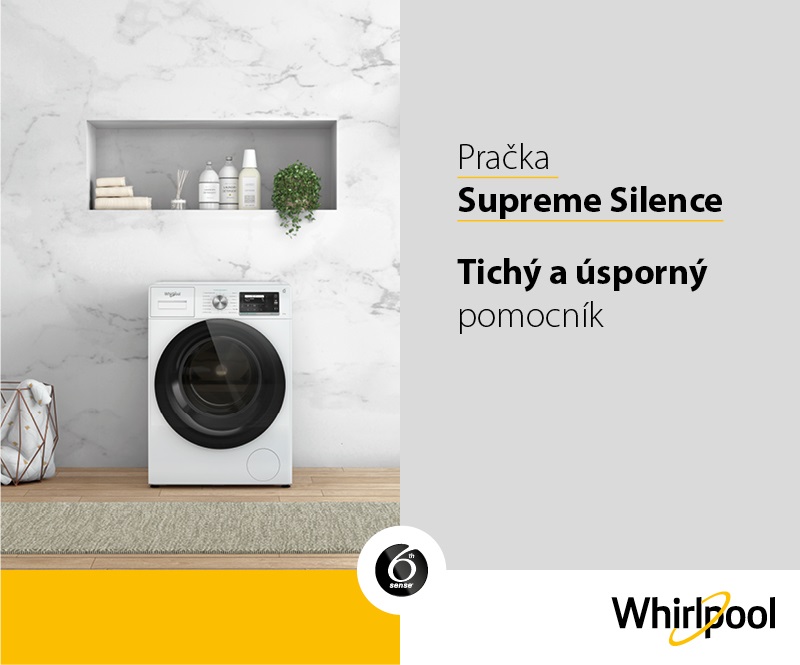 SUPREME SILENCE - nejtišší pračky Whirlpool