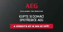 Kupte si spotřebiče AEG a získejte zpět až 18 000 Kč*