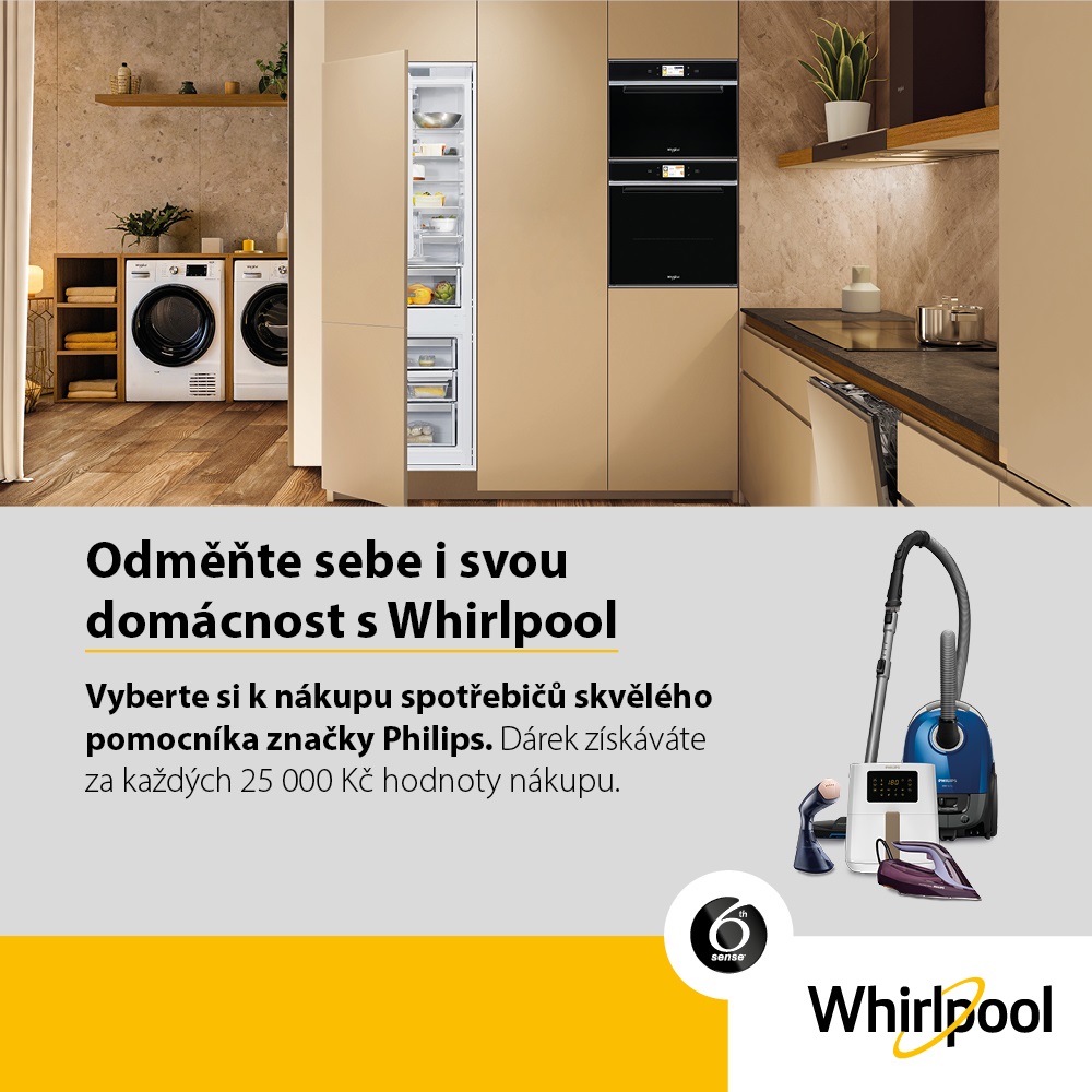 Odměňte sebe i svou domácnost se spotřebiči Whirlpool