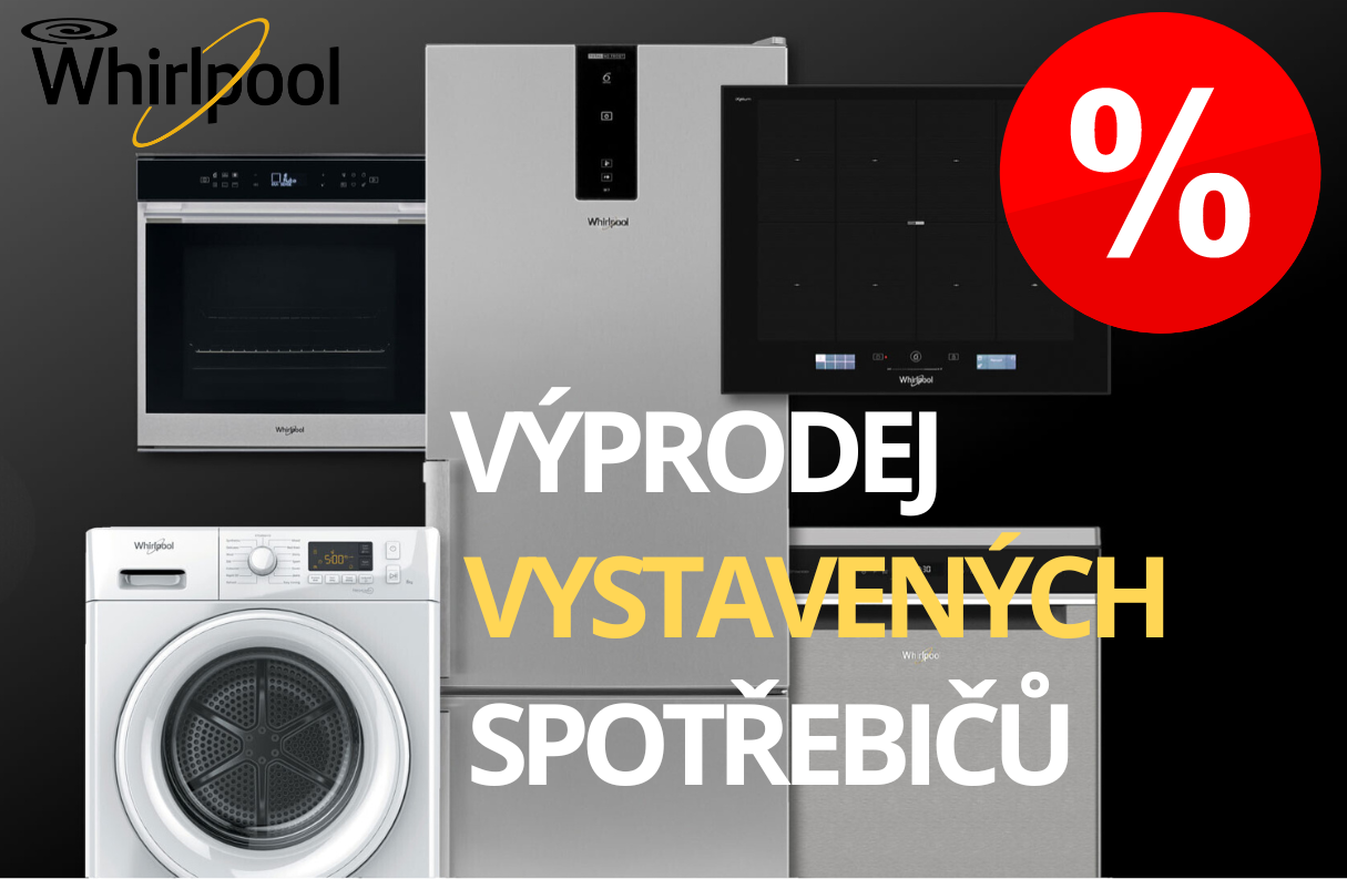 Výprodej spotřebičů Whirlpool vystavených na showroomu: Výhodné nabídky s plnou zárukou!