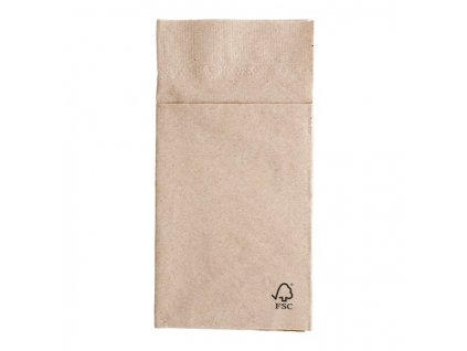 9100 bestecktaschen 40x40cm 50 stk natur recycled