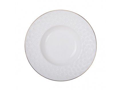 16507 nippon white gold rim deep plate 13cm 50ml star 6 48