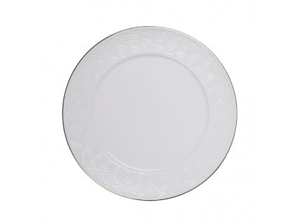 16549 nippon white gold rim plate 27cm wave 3 24