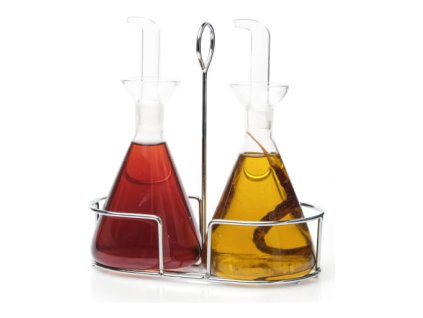 16687 vinagr saleros quese non drip 2 pieces cruet set