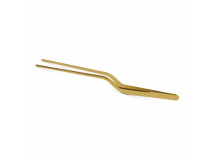 16711 curved chef tong 21 cm gold