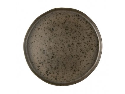 16918 phobos brauner essteller mit rostigen reaktiven punkten a cm 26 5