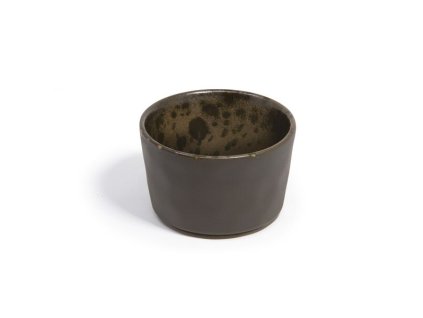 16933 phobos braune vorspeisenschale mit rostigen reaktiven punkten a cm 9 5 h cm 6