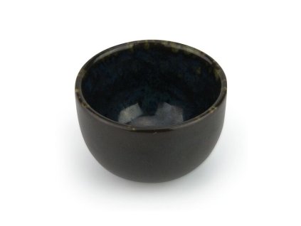 16963 phobos schwarze schale mit blauen reaktiven punkten a cm 6 5