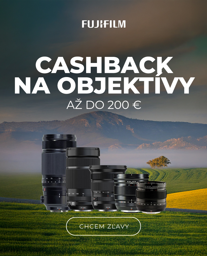 Fujifilm - Cashback na objektívy