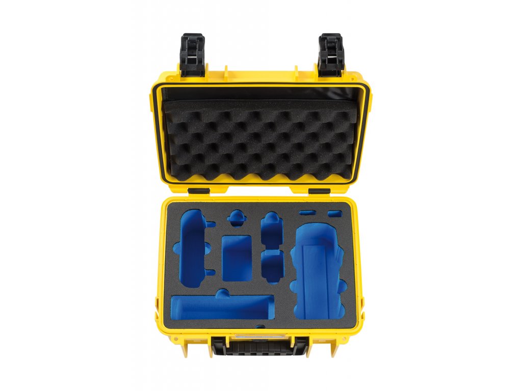 209050 2 bw outdoor cases type 3000 for dji air 2s mavic air 2 fly more combo up to 5 batteries yellow