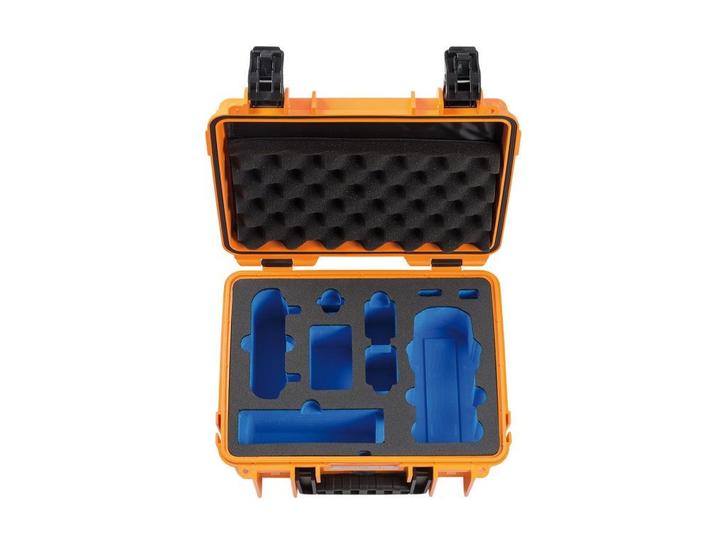 209053 2 bw outdoor cases type 3000 for dji air 2s mavic air 2 fly more combo up to 5 batteries orange