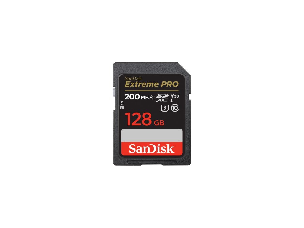 SanDisk SDXC 128 GB Extreme Pro 200 MB/s Class 10 UHS-I U3 V30 | AQT