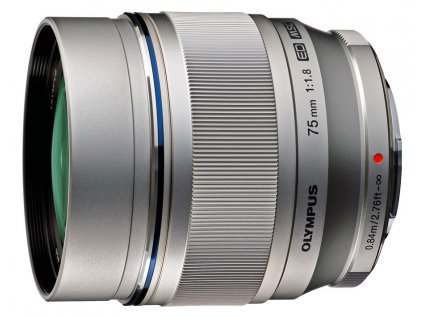 x Olympus MZD ED 75mm F18 MSC Silver FL