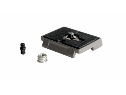 144201 2 manfrotto quick release plate with 1 4 screw and rubber grip