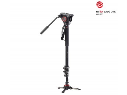 Manfrotto XPRO 4 section video monopod w Fluid head & FLUIDTECH base