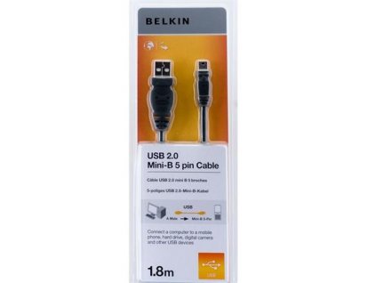 178689 belkin kabel usb 2 0 a mini b 5 pin rada standard 1 8m