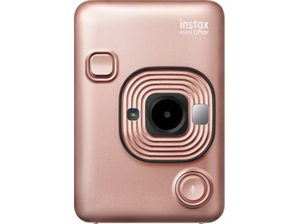 181316 fujifilm instax mini liplay ex d blush gold