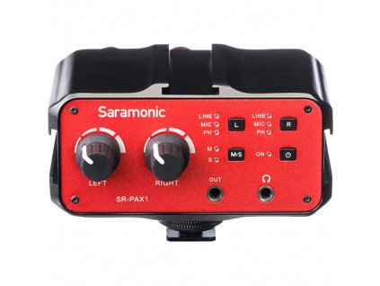 181433 saramonic sr pax1 dvojkanalovy audio mixer