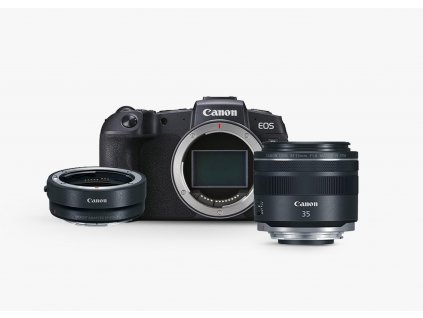 Canon EOS RP Telo RF 35mm f1.8 adaptér EF EOS R