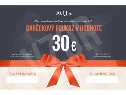 AQT Darcekovy poukaz 30e