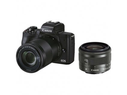 Canon EOS M50 II čierny + EF-M 15-45 mm f/3.5-6.3 + EF-M 55-200 mm f/4.5-6.3 IS STM
