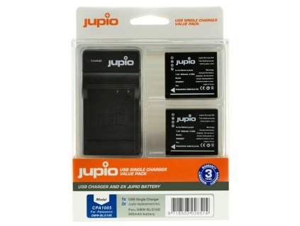 Set Jupio 2x DMW-BLG10 + USB Single Charger