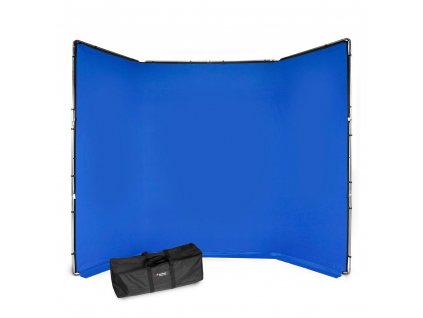 207037 manfrotto chromakey fx 4x2 9m background kit blue
